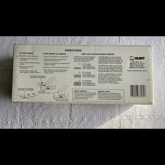 Vintage Boston 131 Stapler Heavy Duty 100 Page Capacity New Old Stock Unused. - Picture 7 of 8